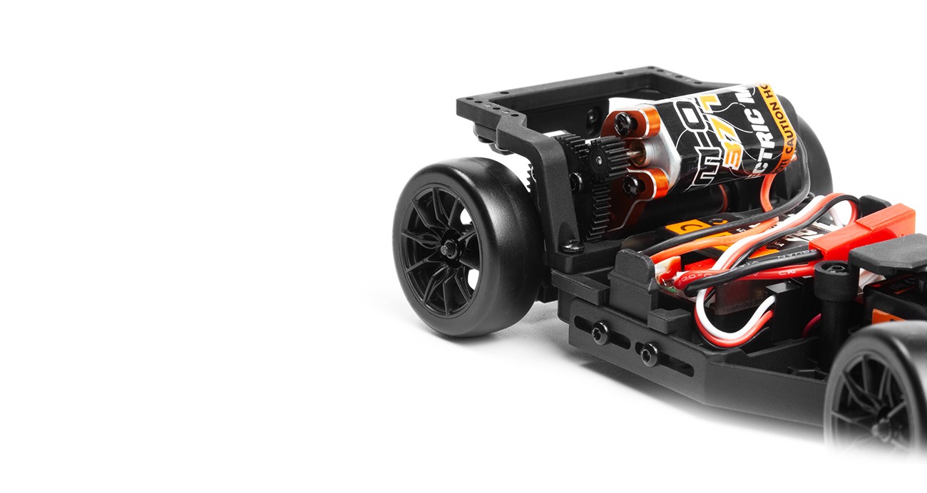 HPI Stage-D24 Hinterachse, Motor und Getriebe