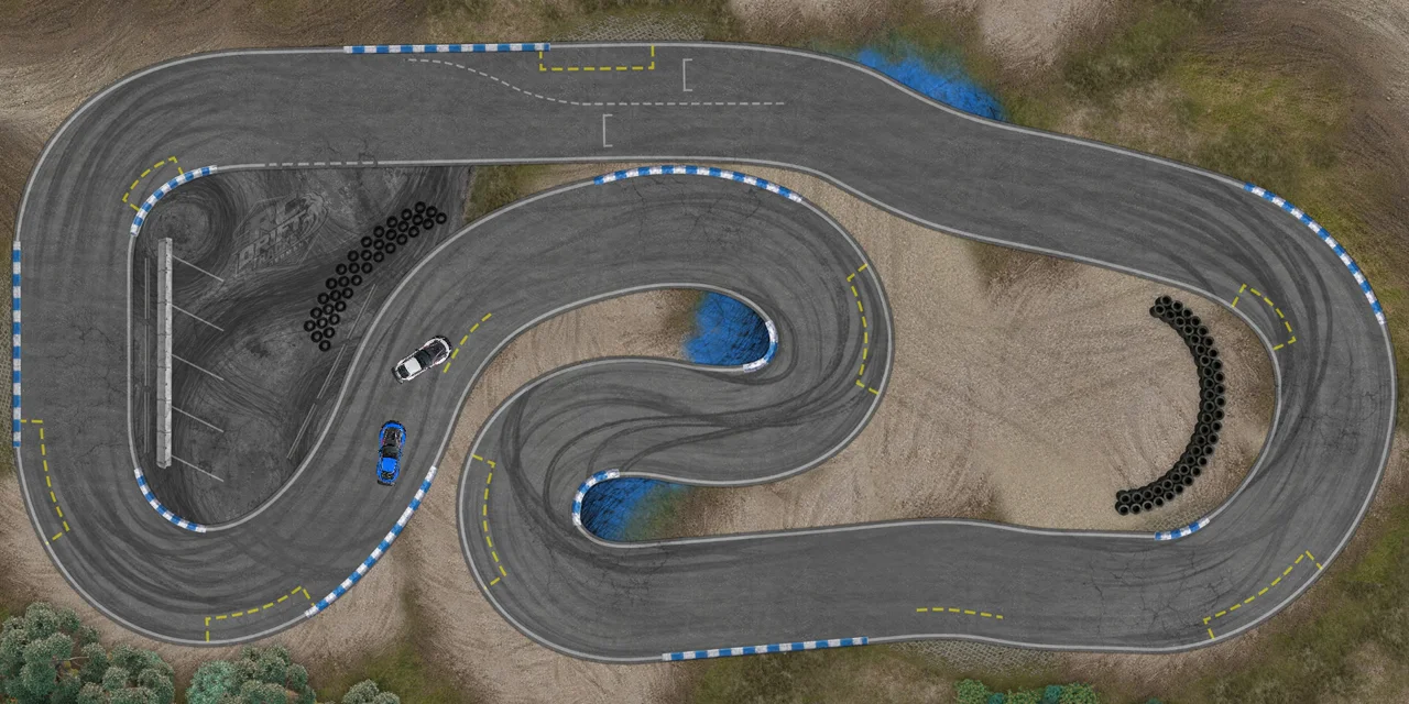 Drift Heaven – animierte Streckenvorschau